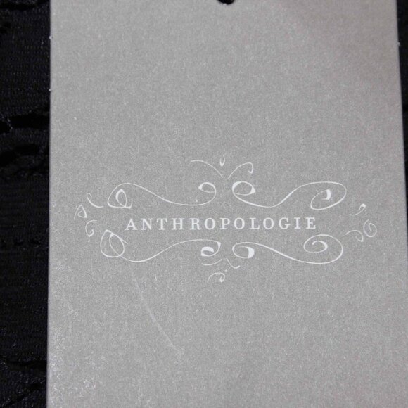 Staci Woo $88 Sz M Black Lace 3/4 Sleeve Cotton Nylon Poly Blend Dress - Picture 6 of 8